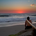 Surfer at Sunset